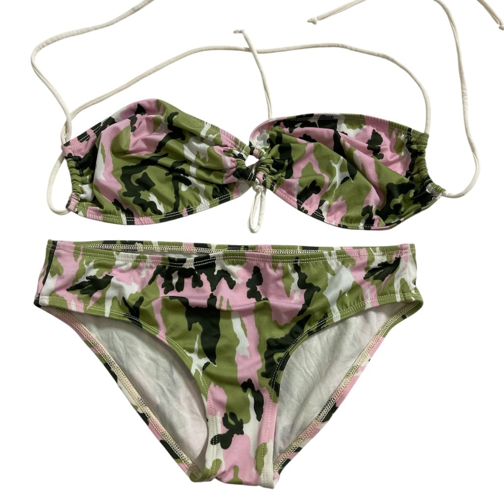 Peaches Uniforms Pink and Green Swimwear